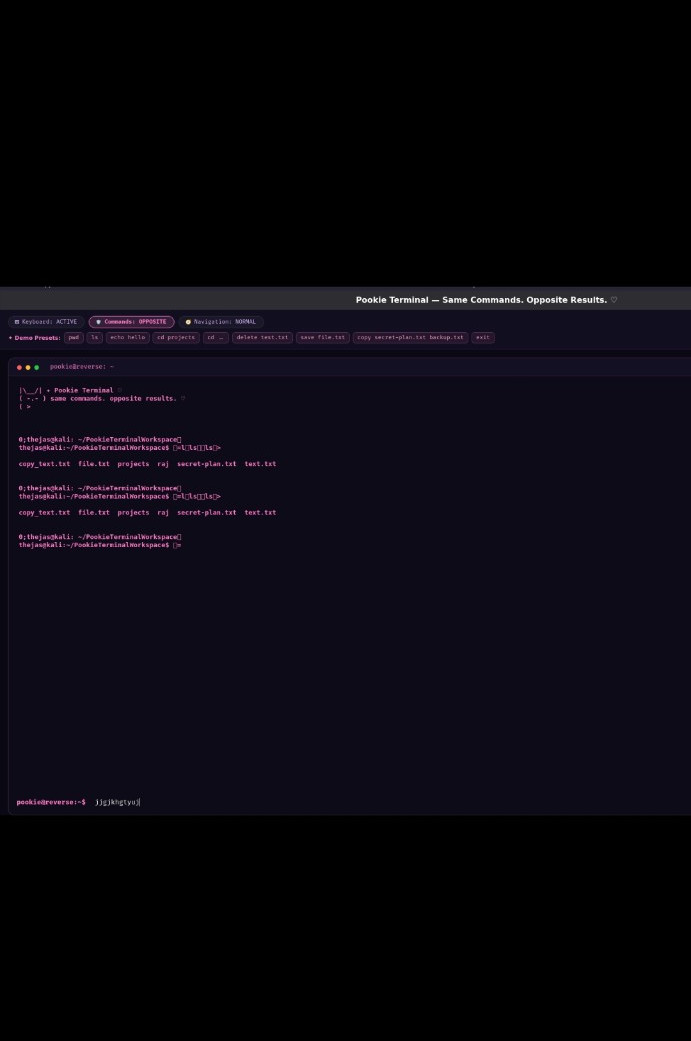 Pookie Terminal screenshot