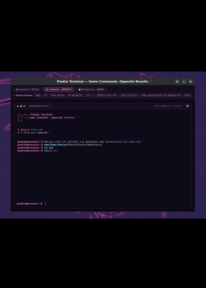 Pookie Terminal screenshot